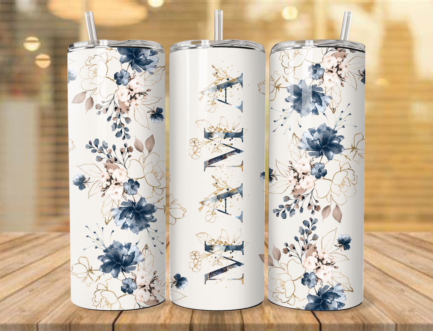 Mama Floral tumbler